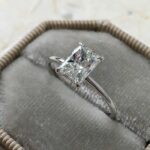 2.Ct Radiant Cut Diamond Anniversary Engagement Ring 925 Sterling Silver