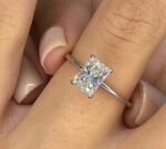 2.Ct Radiant Cut Diamond Anniversary Engagement Ring 925 Sterling Silver