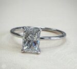 2.Ct Radiant Cut Diamond Anniversary Engagement Ring 925 Sterling Silver