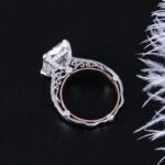 5.00Ctw Radiant Cut Diamond Vintage Engagement Ring 10K White Gold