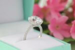 5.3ctw Oval Solitaire Engagement Ring, Cocktail Ring 14K Gold
