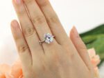 5.3ctw Oval Solitaire Engagement Ring, Cocktail Ring 14K Gold