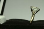 3.Carat Emerald Cut Diamond Solitaire Engagement Ring Solid 14k Yellow Gold