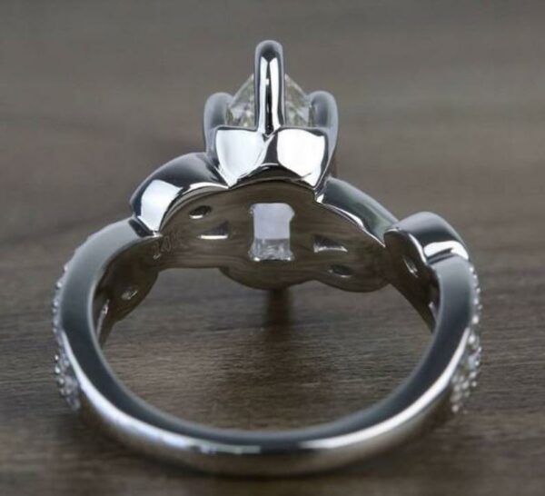 2.78 Ct Antique Marquise Cut Diamond Engagement Ring 925 Sterling Silver