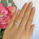 2 ctw Classic Full Eternity Band Round Diamond Luxury Wedding Band 925 Sterling Silver