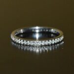 1.60mm Round Eternity Wedding Band Ring 0.62Ctw Diamond With 14k White Gold