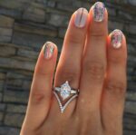 2.17 Ct Marquise Cut Diamond Fancy Engagement Ring 14k White Gold Plated