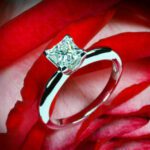 2.00Ct Princess Cut White Diamond Solitaire Engagement Ring 925 Sterling Silver