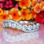 1.88 ctw Round Diamond Ring, 925 Sterling Silver In Luxury Bridal Wedding Band
