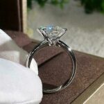 Princess Cut Diamond 4 Prong Solitaire Engagement Ring