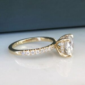 2Ct Round Solitaire Engagement ring Classic Round Cut 4 Prong Ring