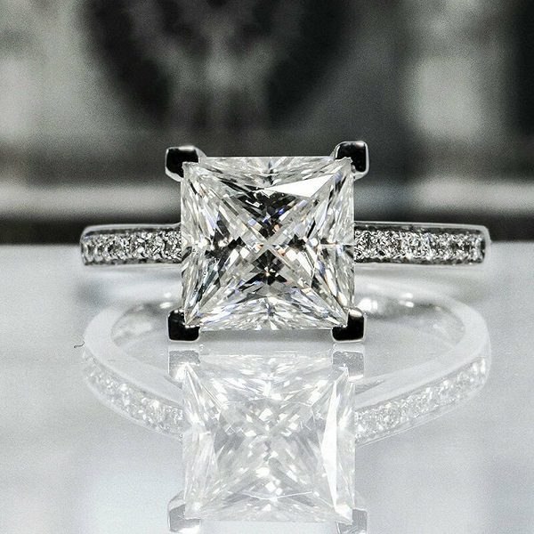 1.60 Carat Oval Natural Diamond Engagement Ring with Hidden Halo – Happy  Jewelers