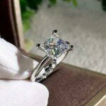 Princess Cut Diamond 4 Prong Solitaire Engagement Ring