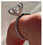 3.50 Ctw Round Solitaire Diamond 6-Prong Set Engagement Ring 14k White Gold Over