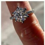 3.50 Ctw Round Solitaire Diamond 6-Prong Set Engagement Ring 14k White Gold Over