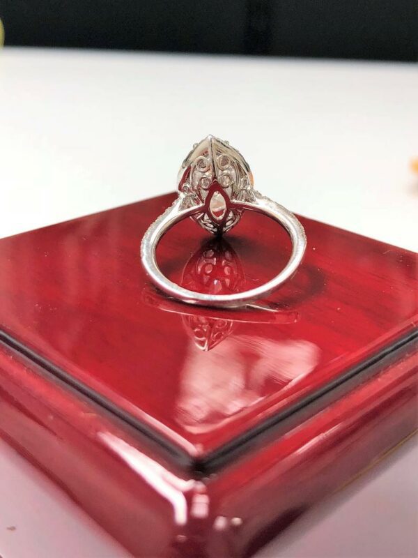 2.65ctw Marquise Cut Brilliant Diamond Halo Engagement Ring 14k White Gold