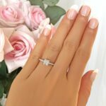 1.80Ctw Solitaire Princess White Diamond Engagement Ring 14k Gold Plated