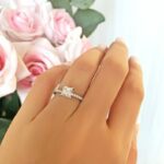1.80Ctw Solitaire Princess White Diamond Engagement Ring 14k Gold Plated