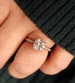 3.26 Ctw Cushion Cut Solitaire Brilliant Diamond Engagement Ring 10k White Gold