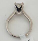 2.50 ctw Solitaire Princess Diamond Channel Set Engagement Ring 14k White Gold