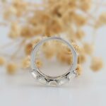2.15 Ctw Solitaire 5 Stone Asscher Cut Diamond Wedding Engagement Ring 14k White Gold