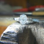 Unique Engagement Ring 2.76 Ctw Oval Cut Diamond Baguette Accent In 14k White Gold