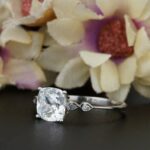 3.11 Ctw Cushion Diamond Solitaire Engagement Gift Ring Solid 14k White Gold