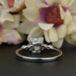 3.11 Ctw Cushion Diamond Solitaire Engagement Gift Ring Solid 14k White Gold
