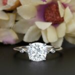 3.11 Ctw Cushion Diamond Solitaire Engagement Gift Ring Solid 14k White Gold