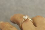 Unique 2.70 Ctw Oval & Pear Cut Brilliant Diamond Engagement Ring 10k Yellow Gold