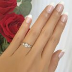2.00 Ctw Solitaire 3 Stone Round Diamond Engagement Ring 925 Sterling Silver