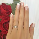 2.00 Ctw Solitaire 3 Stone Round Diamond Engagement Ring 925 Sterling Silver