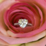 3.CT Heart Shape Diamond Lovely Engagement Ring Valentine's Ring 925 Sterling Silver