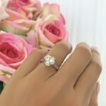 3.CT Heart Shape Diamond Lovely Engagement Ring Valentine's Ring 925 Sterling Silver