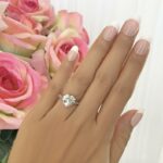 3.CT Heart Shape Diamond Lovely Engagement Ring Valentine's Ring 925 Sterling Silver
