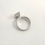 2.50 Ct Princess Cut Diamond Solitaire Engagement Ring 14k White Gold Plated