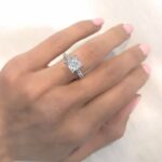 2.50 Ct Princess Cut Diamond Solitaire Engagement Ring 14k White Gold Plated