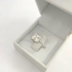 2.50 Ct Princess Cut Diamond Solitaire Engagement Ring 14k White Gold Plated