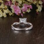 1.92 Ctw Princess Cut Solitaire Diamond Infinity Engagement Ring 14k Gold Over