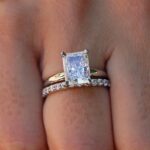 2.48 Ctw Radiant Cut Diamond Solitaire Engagement Ring & Band 14k White Gold