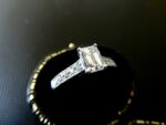 Art Deco 2.34 CT Emerald Cut Diamond Classic Engagement Ring 14k White Gold