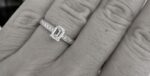 Art Deco 2.34 CT Emerald Cut Diamond Classic Engagement Ring 14k White Gold