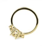 2.75 Ctw Oval & Round Cut Diamond Wedding Engagement Ring 14k Yellow Gold Over