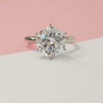 Huge 3.00CT Solitaire Round Cut Diamond Wedding Engagement Ring 14k White Gold