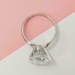 Huge 3.00CT Solitaire Round Cut Diamond Wedding Engagement Ring 14k White Gold