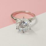 Huge 3.00CT Solitaire Round Cut Diamond Wedding Engagement Ring 14k White Gold