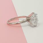 Huge 3.00CT Solitaire Round Cut Diamond Wedding Engagement Ring 14k White Gold