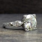 Vintage Style 3.00Ctw Brilliant Cut Diamond Engagement Ring 14k Gold Finish