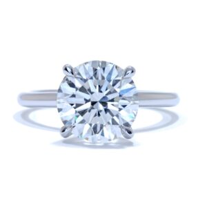 2.70 Ct Brilliant Cut Diamond Solitaire Engagement Ring 925 Sterling Silver