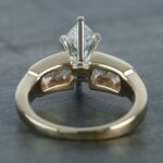 1.88 CT Marquise Diamond Solitaire Channel Set Engagement Ring 14k Yellow Gold Finish